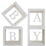 Baby Boxes with Letters for Baby Shower,Clear Baby