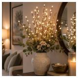 $63 38in Light Garden Electric Willow Lighted Bran