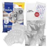100 Count Gusset Mylar Bag Bundle Heat