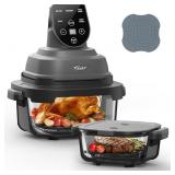 $160 5-in-1 Glass Air Fryer for Healthy Oil-Free C