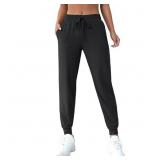 Joggers for Women Elastic Waist Sweatpants Tapered