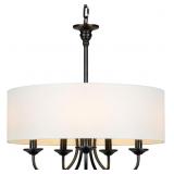 $140 T&A Traditional 5-Light Chandelier with White