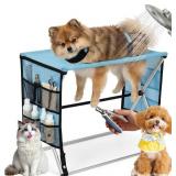 $70 Foldable Pet Grooming Hammock for Small Dogs &