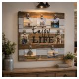 $89 Sweet Bird & Co. 22-Inch x 22-Inch 7-Clip Wood