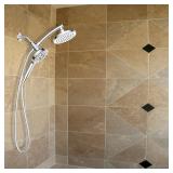 allen + roth Burke Chrome 6.3-in Dual Head Shower