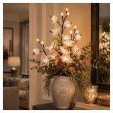The Light Garden Lighted White Orchids with 16 Bul