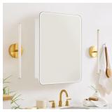 $110 White Frameless Rectangle Medicine Cabinet wi