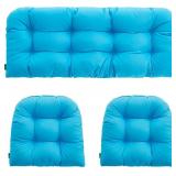 $70 Outdoor/Indoor All Weather Tufted Wicker Chair
