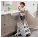 Onasti Adjustable Toddler Step Stool with Handles,