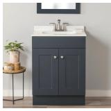 $149 Project Source 24-in Deep Blue Single Sink Ba