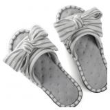 New Women's Coral Band Open Toe Slide Slipper