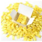 80 Pcs Twist Ties Gold Gift Wrap Bows   2