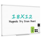 Lockways Dry Erase Board, 18 x 12 Whiteboard Dry E