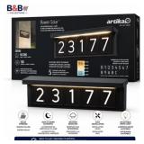 Artika Bowen Solar LED Address Wall Light with Ill