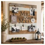 $89 Sweet Bird & Co. 22-Inch x 22-Inch 7-Clip Wood