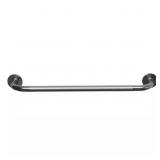 24 in. x 1 in. Steel Knurled Grab Bar in Silver