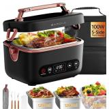 $80 2X1.2L Cordless Electric Lunch Box For Adults,