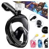 Snorkel Mask, 180 View, w Detachable Camera