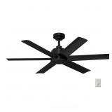 Harbor Breeze Greystone Easy2Hang 52-in Matte Blac