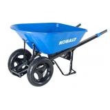 $179 Kobalt 7-cu ft 2 Wheel Steel Push Wheelbarrow