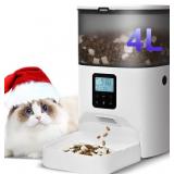 ANDOLL HOME Automatic Cat Feeder, 4L Cat Food Disp