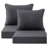 $120 Unimatta Outdoor Patio Chair Cushions Set, 24