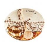 Mud Pie Thanksgiving Pumpkin Serving Bowl Set, 3'
