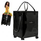 Reusable Grocery Bag on Wheels, Extended Handle Zi