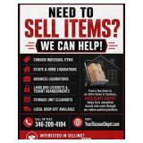 Need to Sell Items? We Can Help!