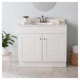 $249 Project Source 36-in White Single Sink Bathro