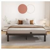 $95 ROIL 7 inch Full Size Bed Frame with Round Cor