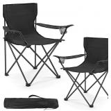 2 Pack Lightweight Camping Chairs, 300LB