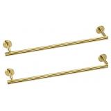 2 Pieces 24' Brushed Gold Bathroom Towel Bar, Doub