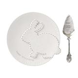 Mud Pie E7 Easter Kitchen Dining Bunny Dessert Pla