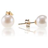 925 Sterling Silver Shell Pearl Earrings for