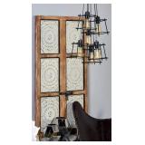 Deco 79 Metal 6 Cage Pendant W Bulb H-59265, 64' H