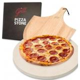 HANS GRILL PIZZA STONE | Circular Pizza Stone For