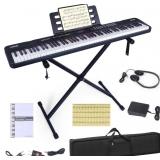 $200 88 Key Piano Keyboard, Semi Weighted Electron