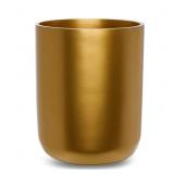 YEW DESIGN Matte Black Round Compact Trash Can Min