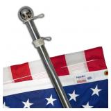 Valley Forge Flag 5-ft W x 6-ft H Patriotic & Pole