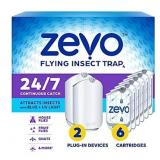 Zevo Flying Insect Trap Full Size - 2 Plug In Devi