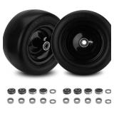 $73 2PCS 11x6.00-5 Flat Free Tire and Wheel with 1