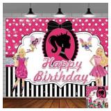 Barbie Party Backdrop Barbie Girl