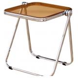 $63 16.2' 14.1' Acrylic Folding Side Table, Portab