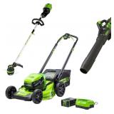 $1100 Greenworks - 80V 21' Lawn Mower, 13' String