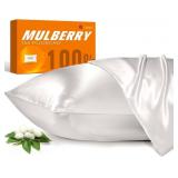 J JIMOO 100% Mulberry Silk Pillowcase for Hair and