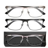 Design Optics by Foster Grant #668 +3.00 Metal Squ