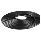 10M Kerf Mount Window Rubber Seal, TPE Black Seali