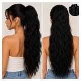 Claw Ponytail Extension 18' Straight Clip in Ponyt