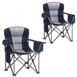 $120 ALPHA CAMP Heavy Duty Camping Chair 500LBS Ca